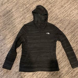 North Face large black and gray jacket